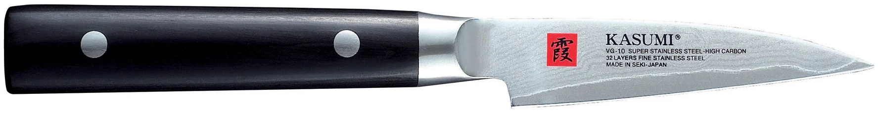 DAMASCUS Nóż japoński do carvingu / oczkowania 8 cm ze stali damasceńskiej/ KASUMI