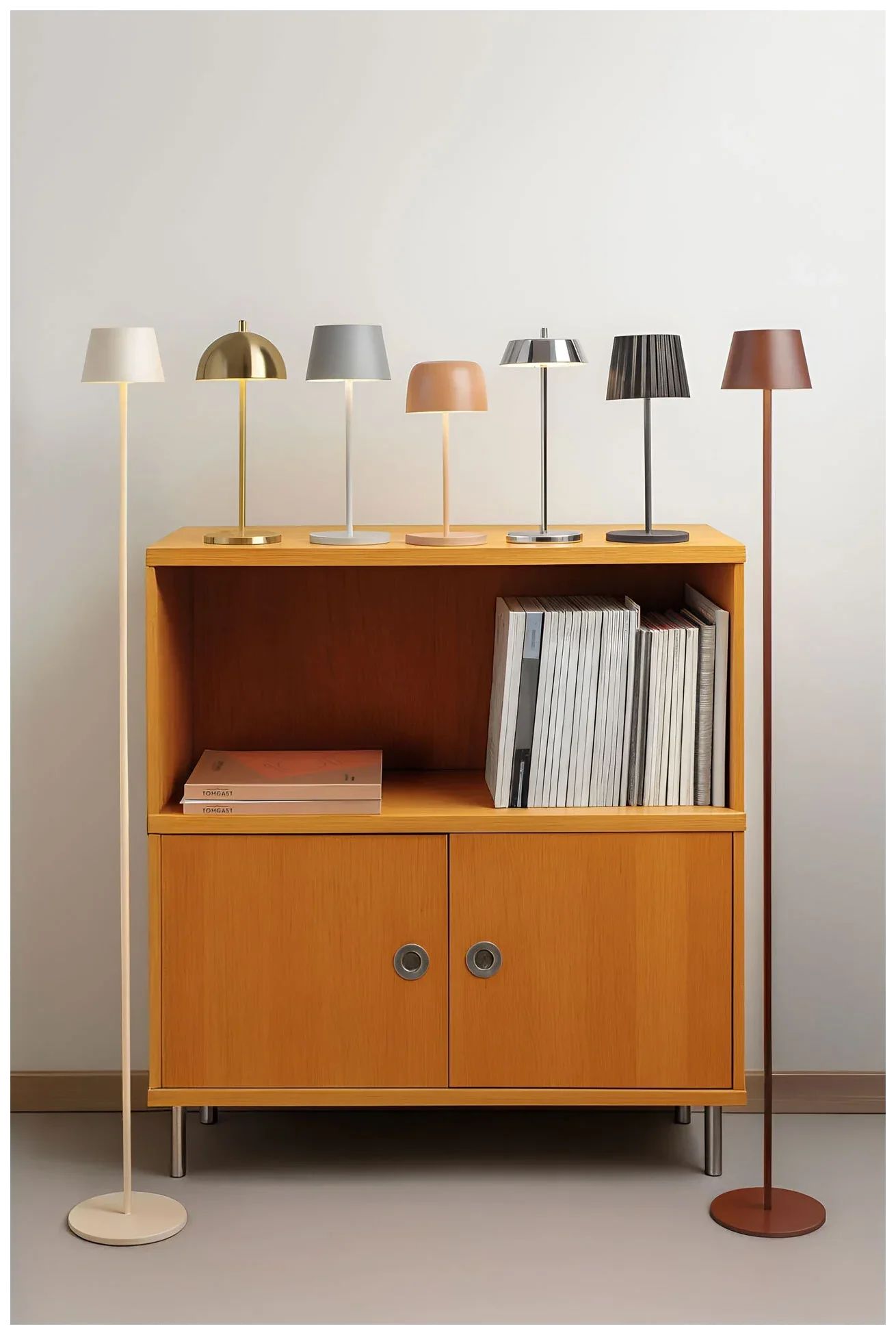 VERLO Lampa stołowa OXFORD 28 cm srebrna