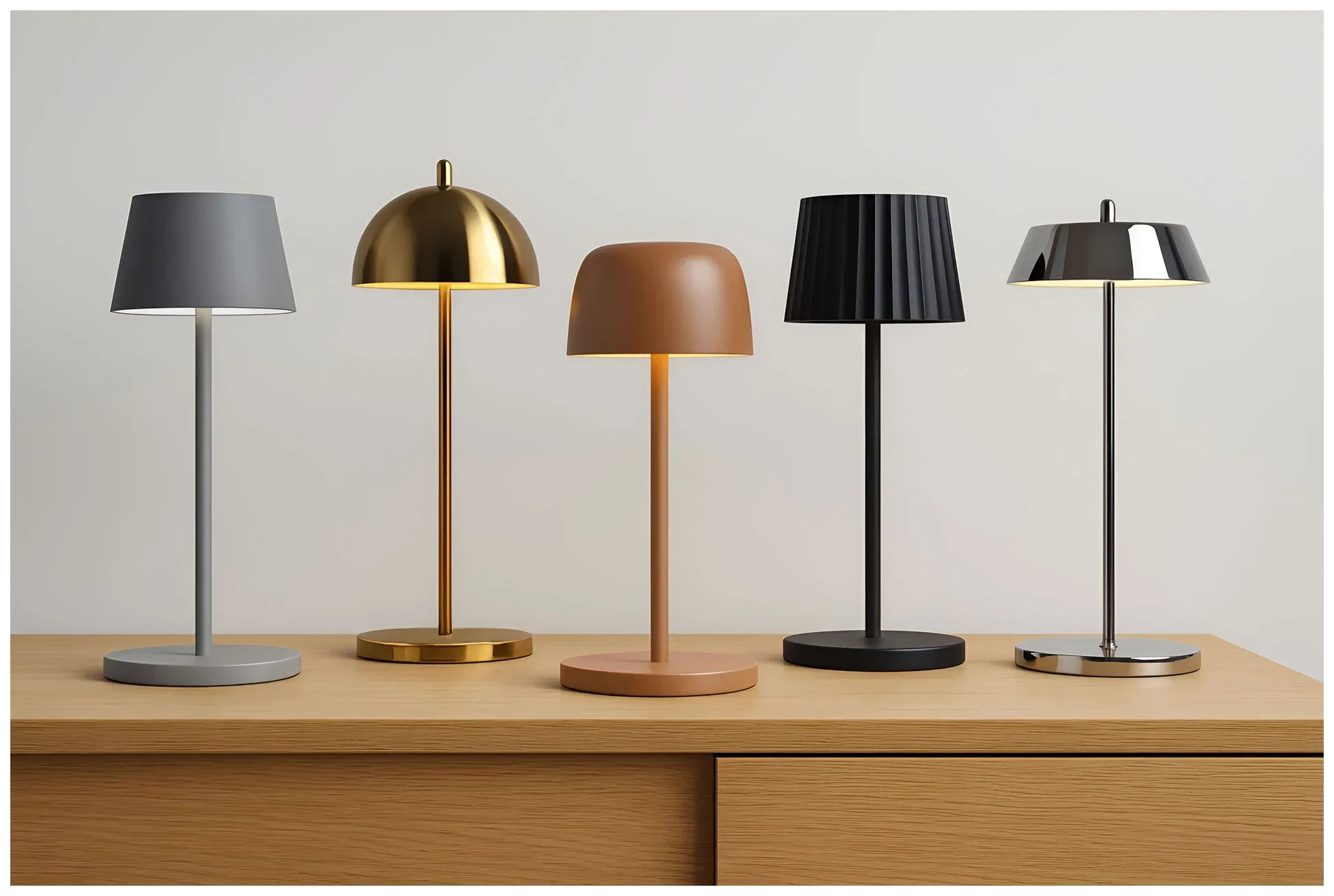 VERLO Lampa stołowa HAMPTON 30 cm złota