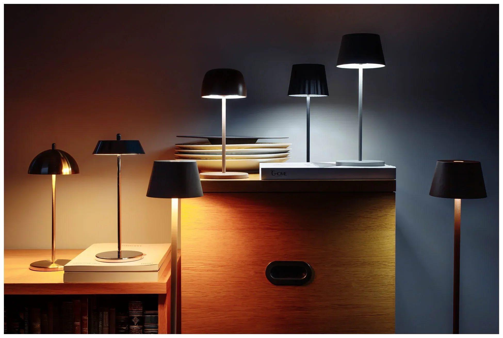 VERLO Lampa stołowa OXFORD 28 cm srebrna