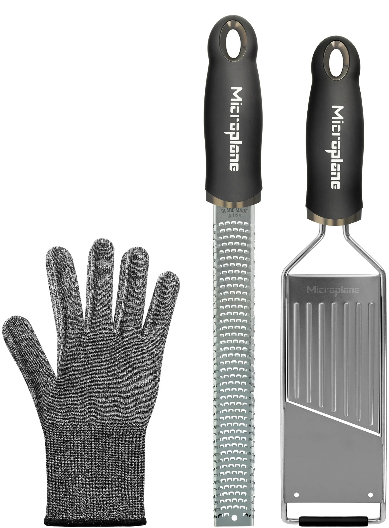 GOURMET Zestaw tarek + rękawiczka / MICROPLANE