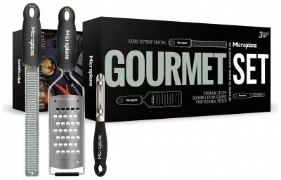 MICROPLANE Zestaw tarek z obieraczką GOURMET