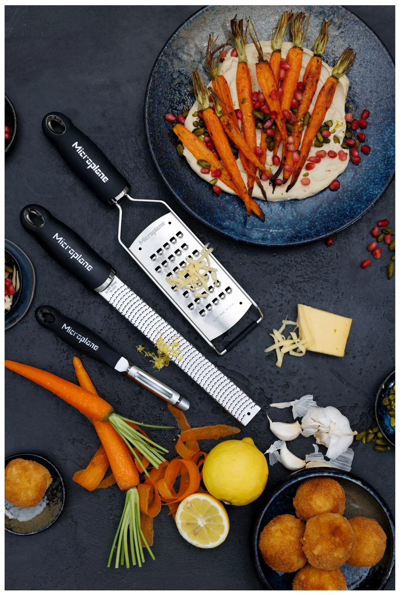 MICROPLANE Zestaw tarek z obieraczką GOURMET
