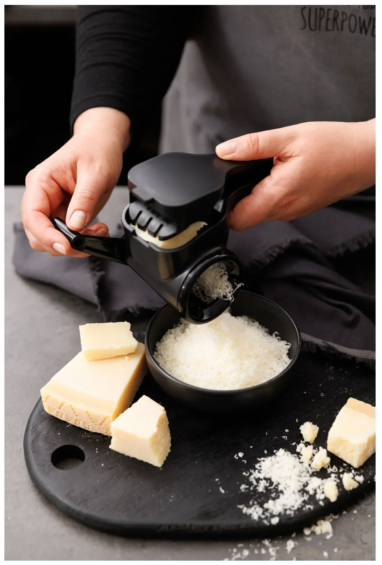 MICROPLANE Tarka obrotowa SPECIALTY czarna