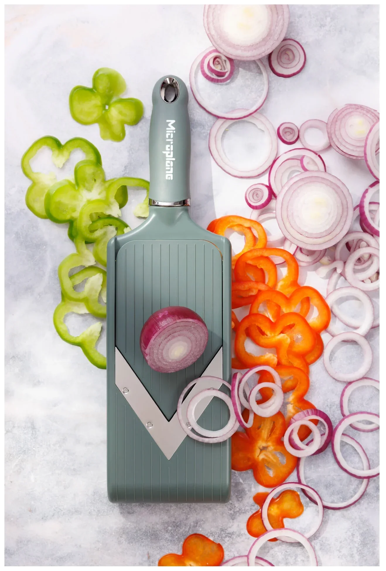 MICROPLANE Mandolina PureCut SPECIALTY eukaliptusowa zieleń