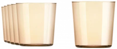 CIDRA COLOR Szklanka 390 ml, żółta (kpl. 6 szt) / ONIS