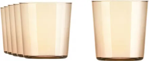 CIDRA COLOR Szklanka 390 ml, żółta (kpl. 6 szt) / ONIS