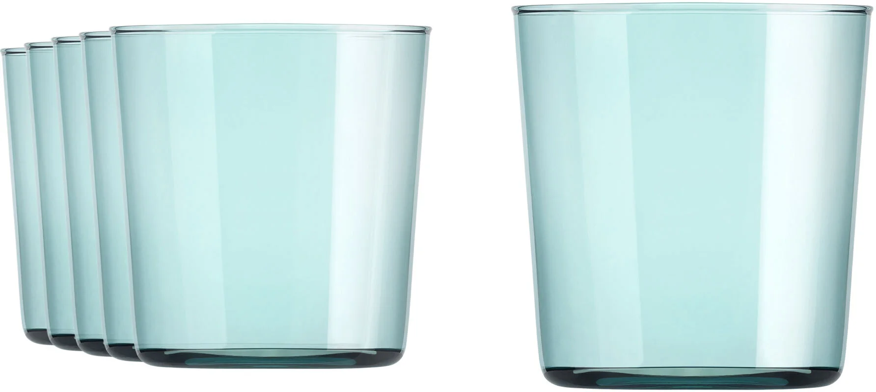 CIDRA COLOR Szklanka 390 ml, niebieska (kpl. 6 szt) / ONIS