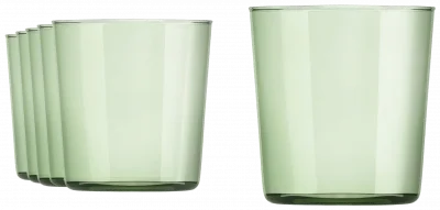 CIDRA COLOR Szklanka 390 ml, zielona (kpl. 6 szt) / ONIS