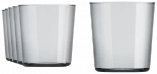CIDRA COLOR Szklanka 390 ml, szara (kpl. 6 szt) / ONIS