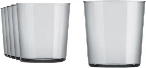 CIDRA COLOR Szklanka 390 ml, szara (kpl. 6 szt) / ONIS