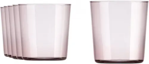 CIDRA COLOR Szklanka 390 ml, różowa (kpl. 6 szt) / ONIS