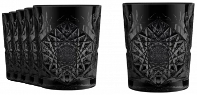 ICON Szklanka DOF 355 ml BLACK (kpl. 6szt.) / ONIS