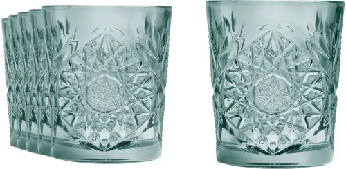 HOBSTAR Szklanka 355 ml, zielona (kpl. 6 szt)