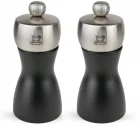 FIDJI Zestaw młynków do soli i pieprzu 12 cm czarny / PEUGEOT