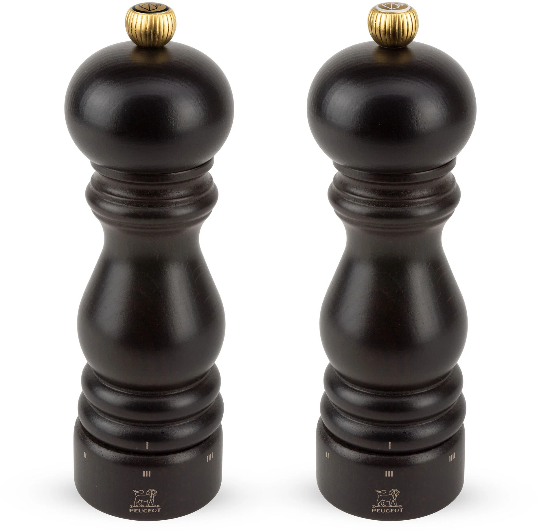 PARIS Zestaw młynków sól + pieprz 18 cm, czekolada