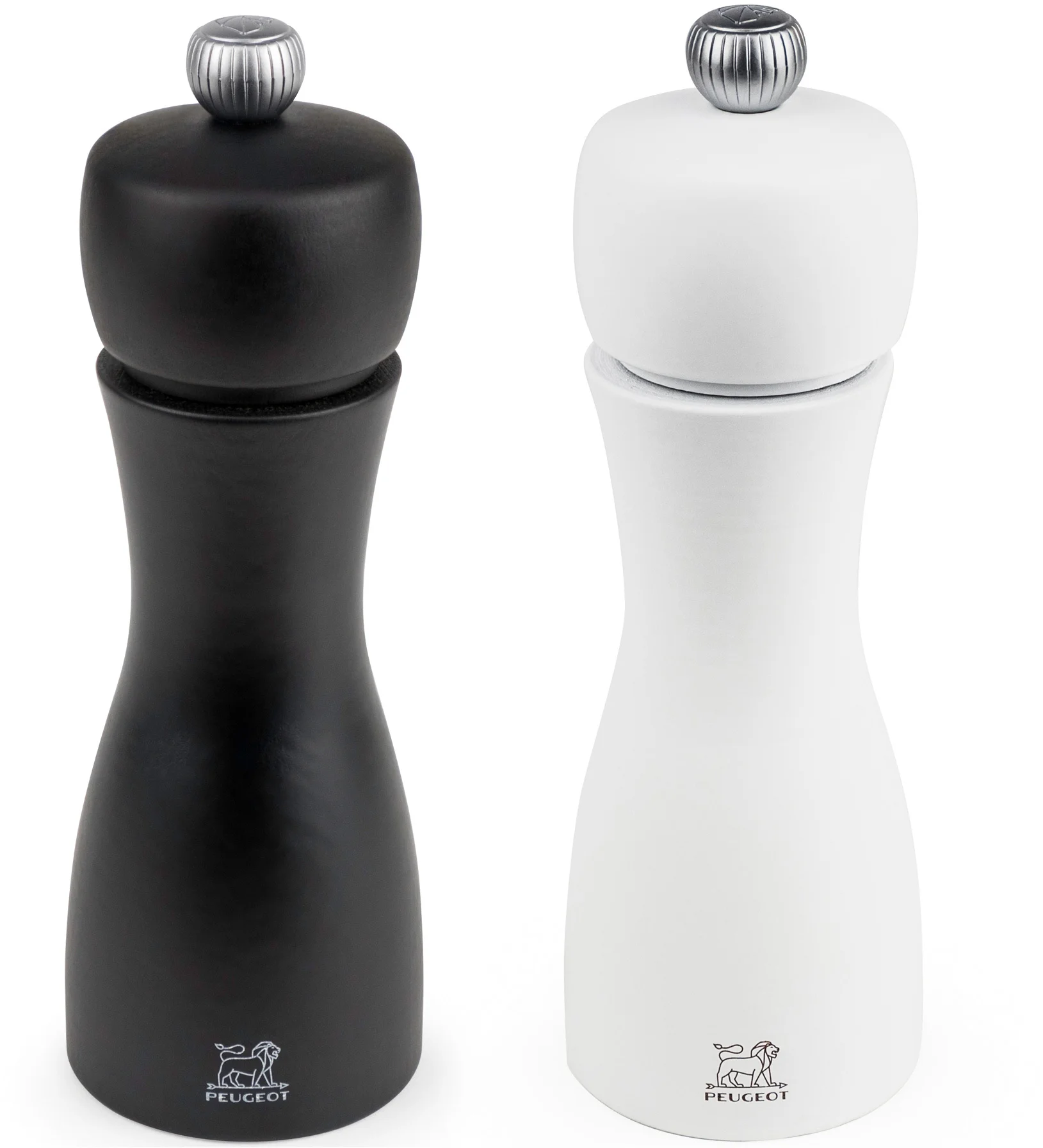 TAHITI Zestaw młynków do soli i pieprzu 15 cm biały/czarny / PEUGEOT