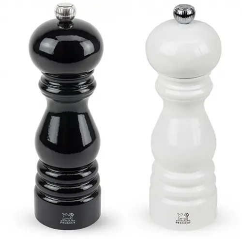 PARIS Zestaw młynków czarny-biały 18 cm / PEUGEOT