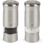 ZELI Zestaw młynków elektrycznych do soli i pieprzu 14 cm inox / PEUGEOT