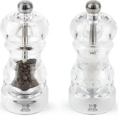 NANCY Zestaw młynków do soli i pieprzu 12 cm akryl / PEUGEOT