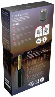 BUBBLES Zestaw zatyczka i cooler do wina / PEUGEOT