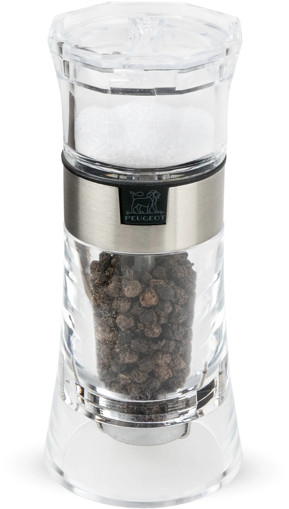OSLO Młynek do pieprzu z solniczką 13 cm akryl / PEUGEOT