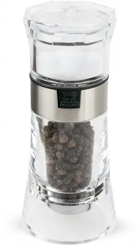 OSLO Młynek do pieprzu z solniczką 13 cm akryl / PEUGEOT