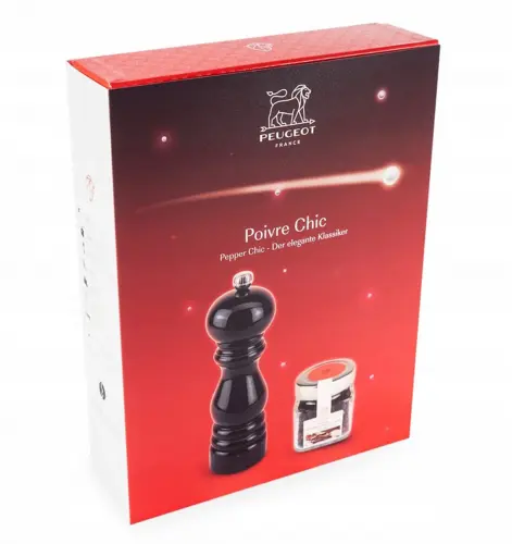 Młynek Paris U-Select czarny 18cm + pieprz Tan Hoi