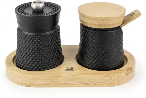 BALI CAST IRON Zestaw młynków + podstawka / PEUGEOT