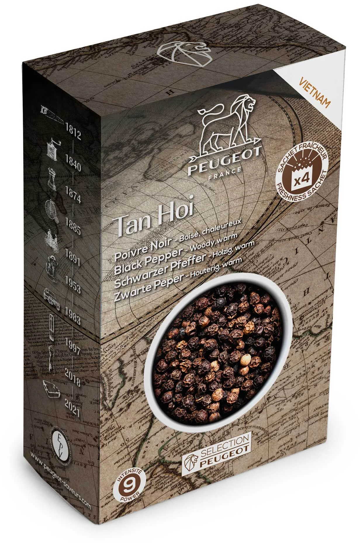 TAN HOI Pieprz czarny Wietnam 80 g / PEUGEOT