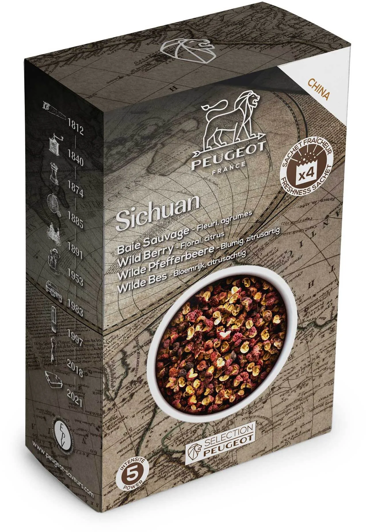 SICHUAN Pieprz czerwony Chiny 40 g / PEUGEOT