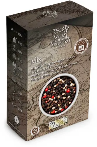 RED MEAT BLEND Mieszanka pieprzu 60 g / PEUGEOT