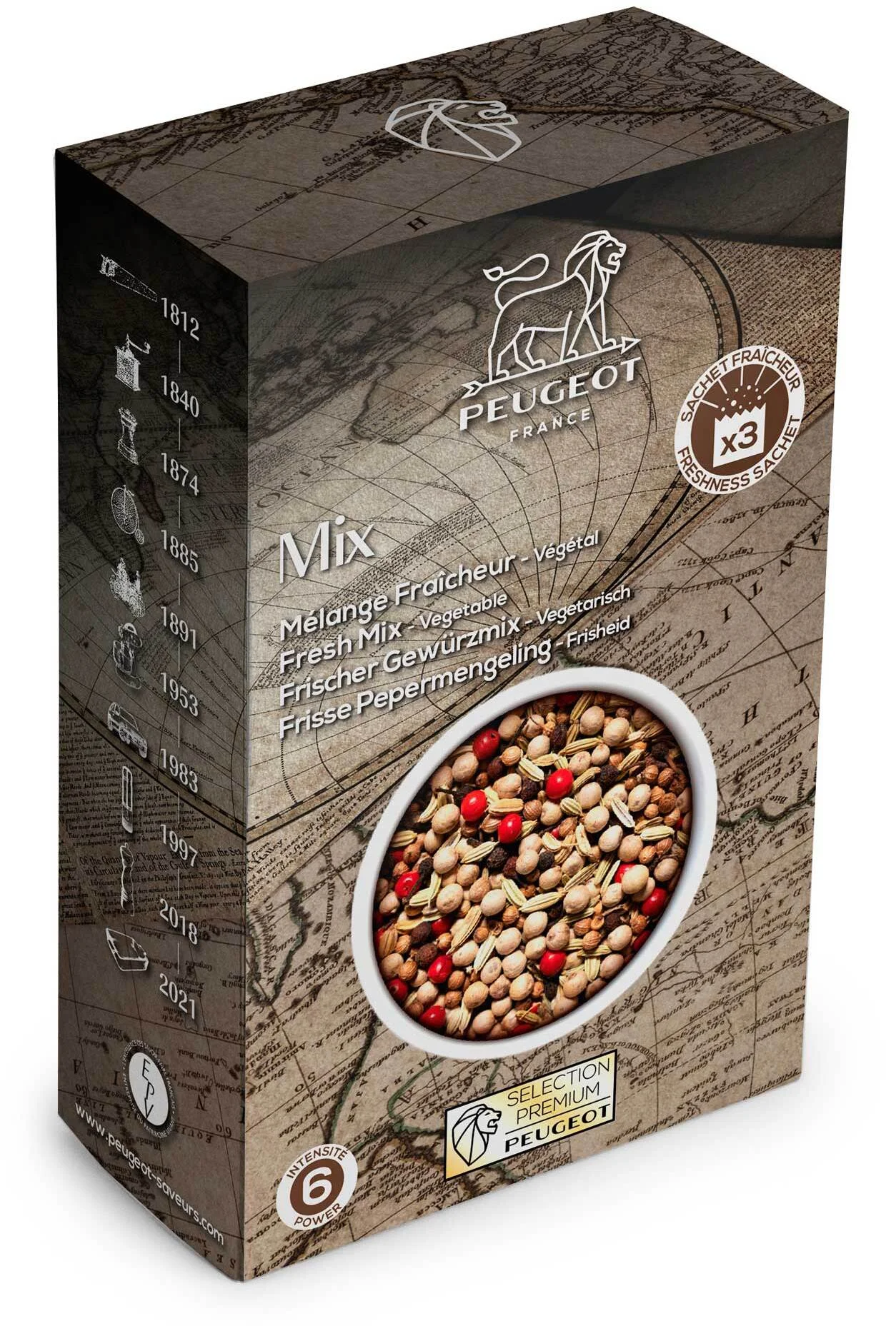 FRESH BLEND Mieszanka pieprzu i ziół 60 g / PEUGEOT