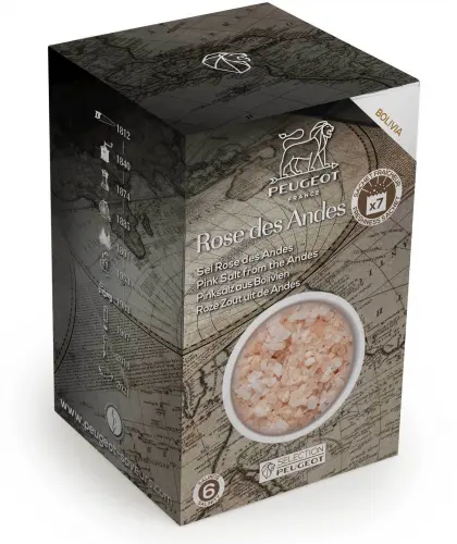 PINK SALT Sól różowa andyjska Boliwia 350 g / PEUGEOT