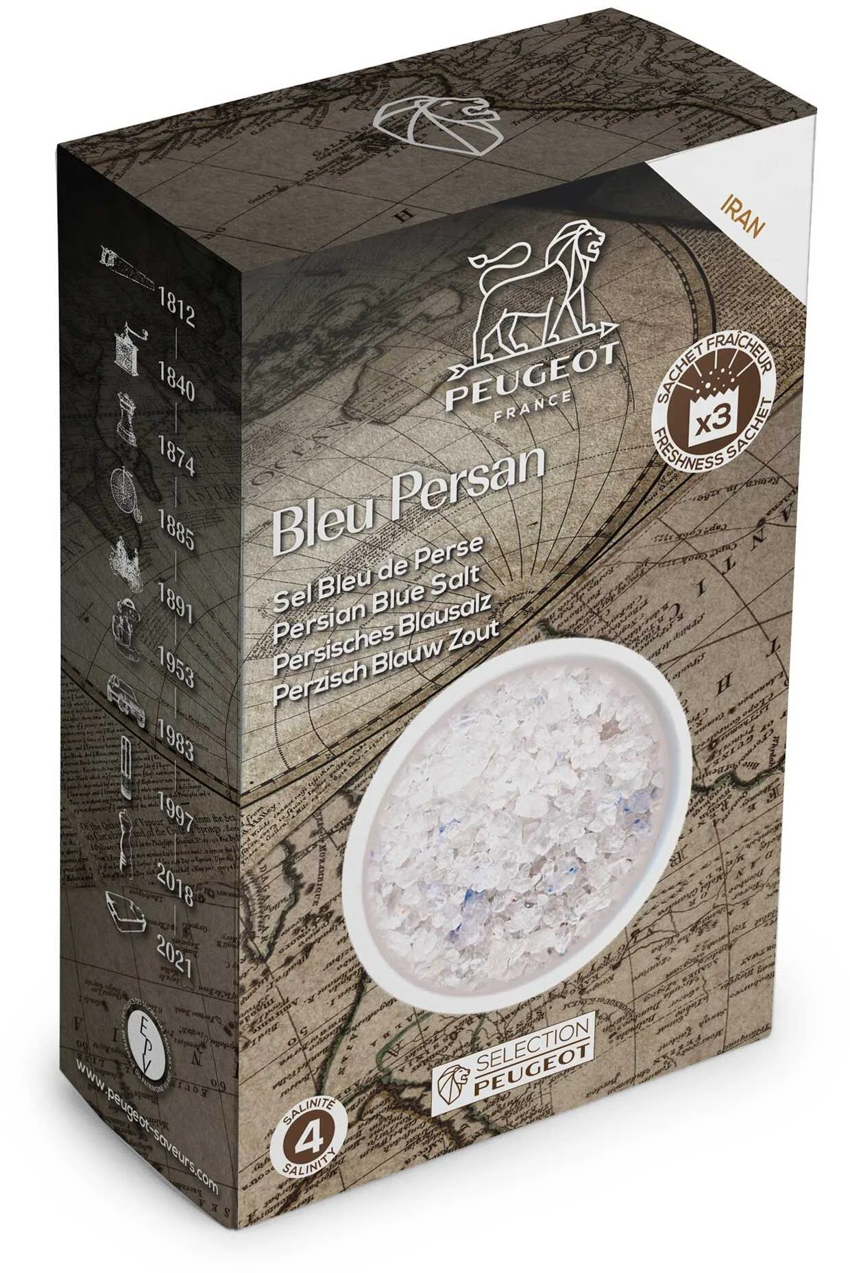 BLUE SALT Sól niebieska perska Iran 150 g / PEUGEOT