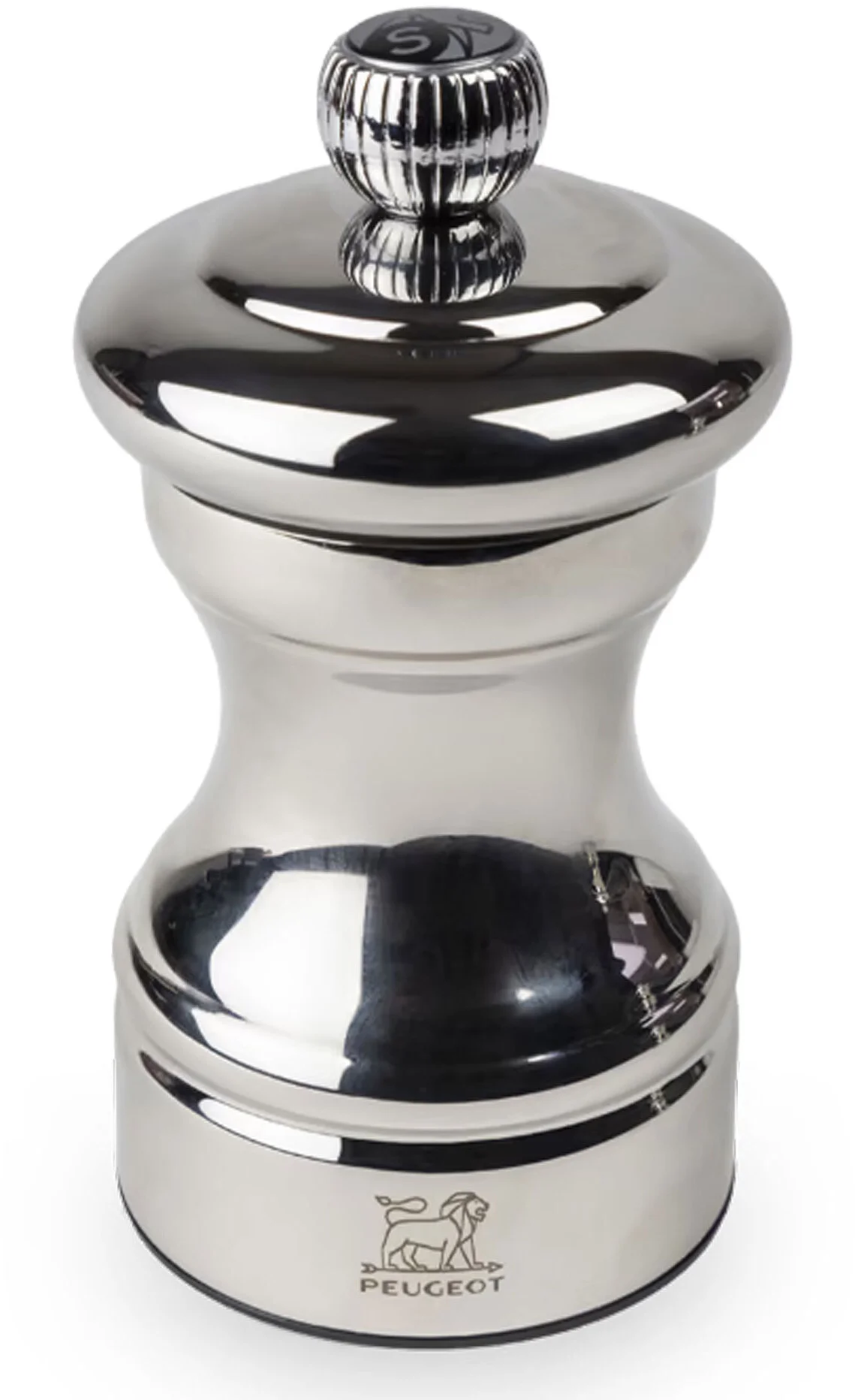 PEUGEOT Młynek do soli BISTRO SHINY srebrny  10 cm