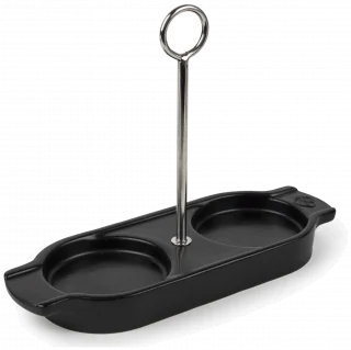 LINEA Podstawka do młynków ceramiczna, satin black / PEUGEOT