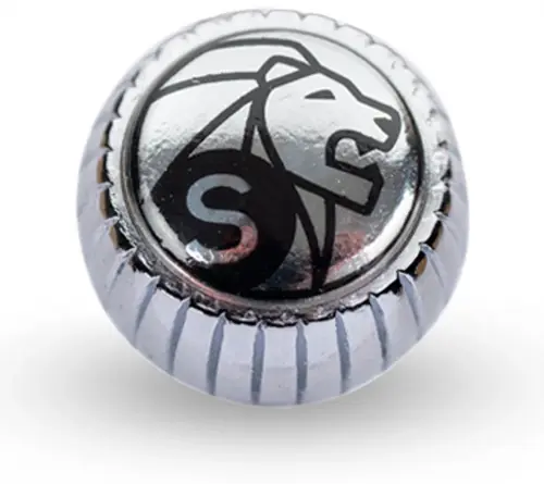 Nakrętka błyszczący chrom do młynków - sól (S) - PEUGEOT