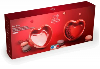 APPOLIA Ramekin serce 350 ml ( 2 szt.) czerwony / PEUGEOT