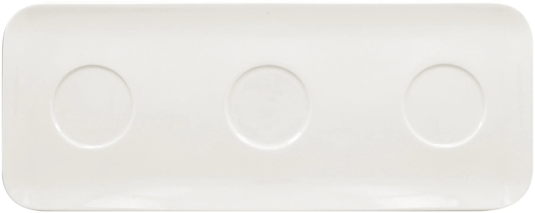 AUREA Spodek z trzema wycieciami 46 x 18 cm / RAK PORCELAIN