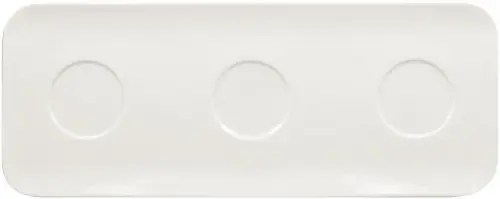 AUREA Spodek z trzema wycieciami 46 x 18 cm / RAK PORCELAIN