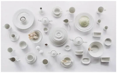 BANQUET Dzbanek do kawy z pokrywką 350 ml / RAK PORCELAIN