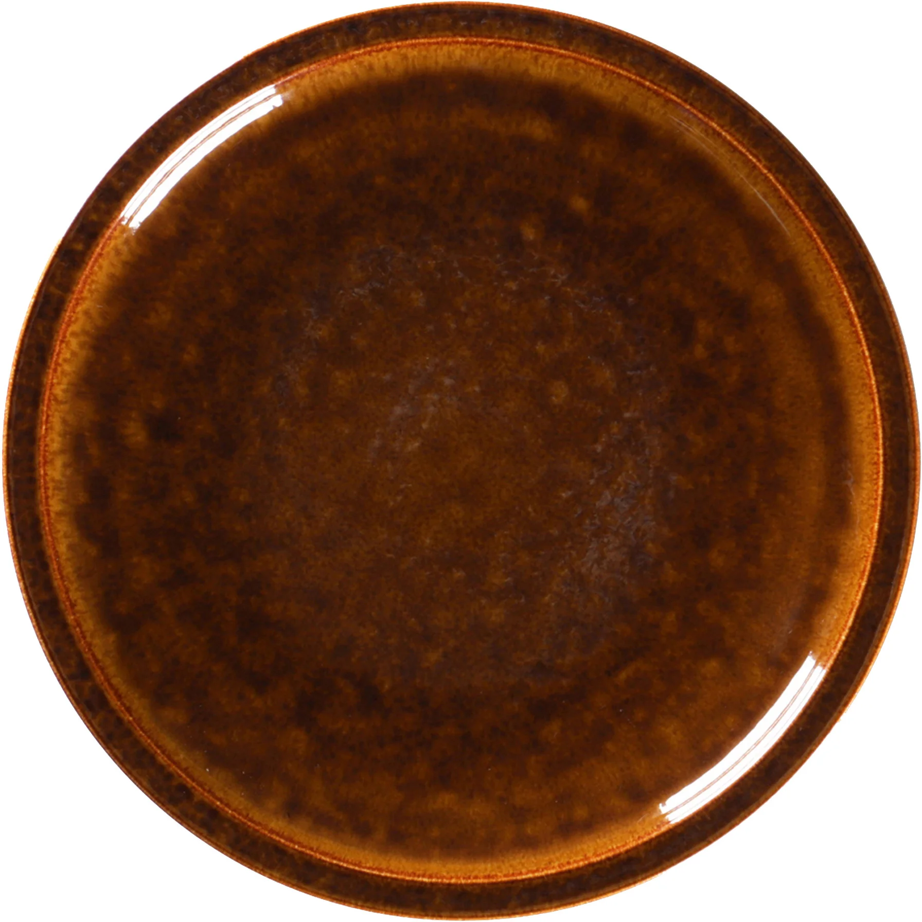 EASE RAKSTONE Talerz płaski 16 cm bursztynowy / RAK PORCELAIN