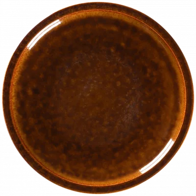 EASE RAKSTONE Talerz płaski 16 cm bursztynowy / RAK PORCELAIN