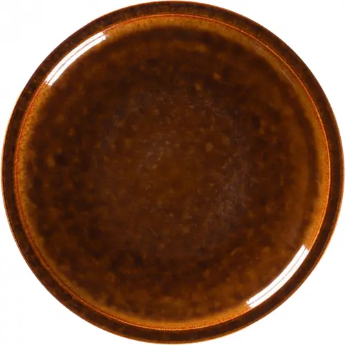 EASE RAKSTONE Talerz płaski 16 cm bursztynowy / RAK PORCELAIN