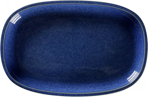 EASE RAKSTONE Półmisek 23x15 cm kobaltowy / RAK PORCELAIN