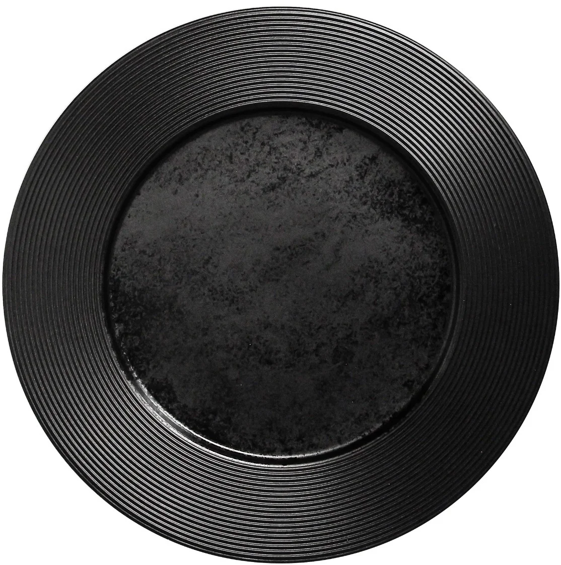 KARBON Talerz płaski EDGE 31 cm czarny / RAK PORCELAIN