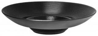 KARBON Talerz głęboki EDGE 26 cm czarny / RAK PORCELAIN