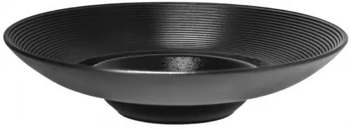 KARBON Talerz głęboki EDGE 26 cm czarny / RAK PORCELAIN
