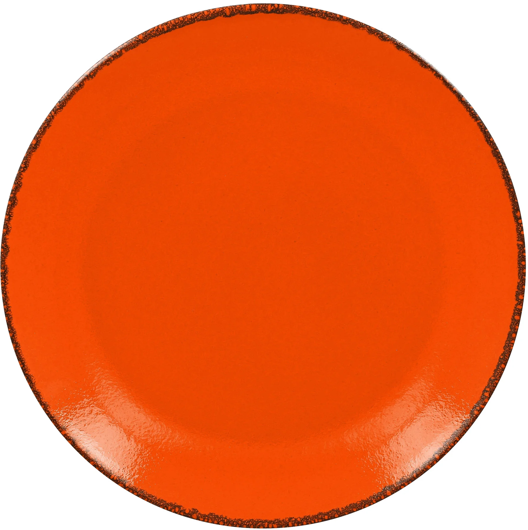 FIRE Talerz płaski, okrągły 27 cm pomarańczowy II / RAK PORCELAIN